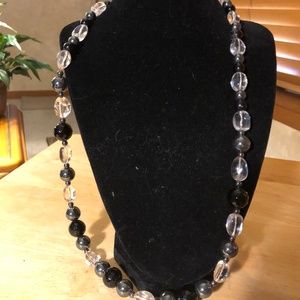 Black and Crystal necklace
